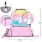 Aktovka pro prvňáčky Baagl Zippy plus Rainbow Unicorn SET: aktovka, penál, sáček