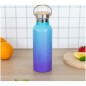 BAAGL Termoláhev s bambusovým víčkem Gradient modro-fialová 500 ml