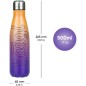 BAAGL Termoláhev s kovovým víčkem Gradient žluto-fialová 500 ml