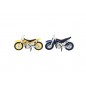 Motorka cross plast 12cm volný chod 4 barvy