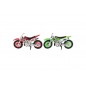 Motorka cross plast 12cm volný chod 4 barvy