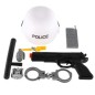 Sada SWAT helma+ dětská pistole na setrvačník s doplňky plast