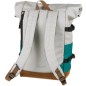 Městský batoh Walker Roll-up Two Grey/Emerald, doprava a gumovací pero Pilot zdarma