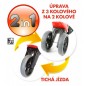 Odrážedlo červené FUNNY WHEELS 2v1 výška sedadla nastavitelná 28/31cm