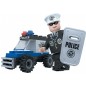 Stavebnice Dromader Policie Auto 23101 33ks  9,5x7x4,5cm