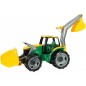 Traktor se lžící a bagrem  zeleno-žlutý 65cm  od 3 let