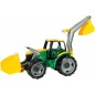 Traktor se lžící a bagrem  zeleno-žlutý 65cm  od 3 let