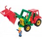 Auto traktor/nakladač s figurkou aktivní se lžící 35cm 24m+