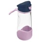 Sport láhev na pití 450 ml - indigo/růžová