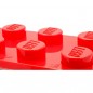 LEGO Brick - hodiny s budíkem, červené