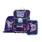 Škoní aktovka Oxybag Premium Motýl fialový - 5dílný set
