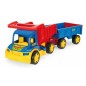 Auto Gigant Truck sklápěč + dětská vlečka  55cm v krabici Wader