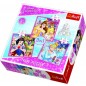 Puzzle 3v1 Princezny Disney 20x19,5cm