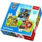 Puzzle 3v1 Marshall, Rubble a Chase Paw Patrol 20x19,5cm