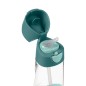 Láhev na pití s brčkem 450 ml - emerald forest