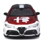 Bburago - Auta HOBBY, Alfa Romeo Giulia GTAm, červeno-bílá metalíza, 1:18