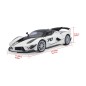 Bburago - RACE+PLAY, Ferrari FXX-K EVO, bílá-černá, 1:18