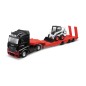 Bburago - Haulers construction, Kamion M-B Actros Gigaspace s Bobcat nakladačem, 1:43