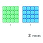 Cleverclixx – Magnetická stavebnice – Big Plates Blue Green – 2 ks