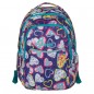 Školní batoh EXPLORE Srdíčka 2 v 1 fialový