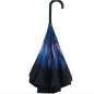 Obrácený deštník modrá kytka