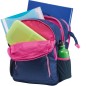 Školní batoh Herlitz Ultimate Modro - růžová a sluchátka zadarmo