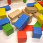 Dřevěná stavebnice Kostky barevné
