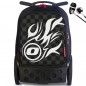 Školní batoh Nikidom Roller White Fire na kolečkách + sluchátka a doprava zdarma