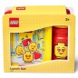 Svačinový set LEGO ICONIC - žlutá/červená
