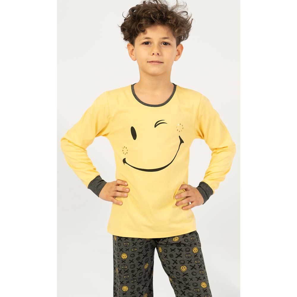 Vienetta Dětské pyžamo dlouhé Patrik žlutá, 1