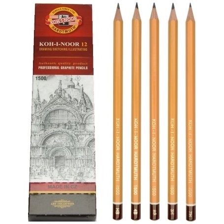 Scatola 12 Matite Koh-I-Noor 1500 3B - Grafite Di Alta Qualità Per Artisti, Scuola E Ufficio