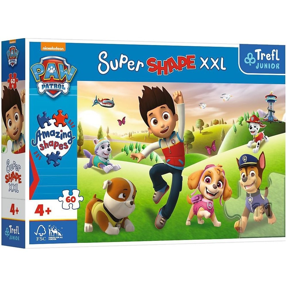 Puzzle 60 XXL Super Shape Tlapková patrola/Paw Patrol | DetskyEshop.cz