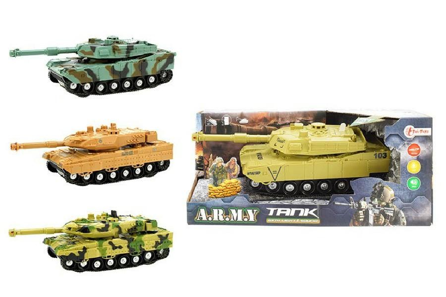 Tank 23cm Na Baterie Se Zvukem A Sv tlem 2 Bavy Na Setrva n k 