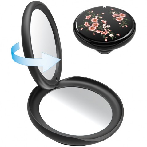 PopSockets PopTop Gen.2, PopMirror Pink Blossom, se zrcátkem, výměnný vršek