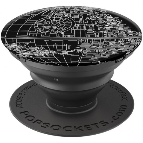 PopSockets Original PopGrip, STAR WARS Aluminum Death Star, hliníkový