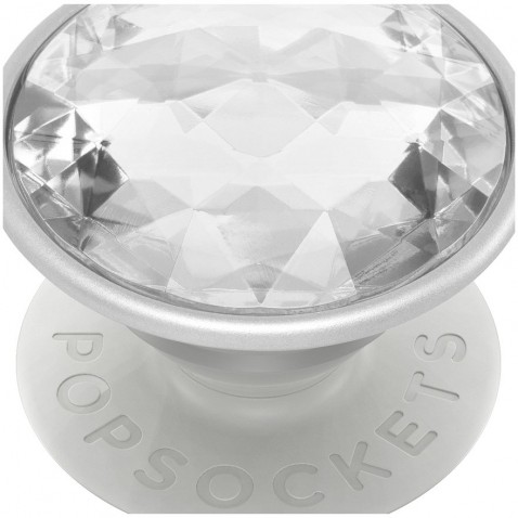 PopSockets PopGrip Gen.2, Disco Crystal Silver, 3D disco koule stříbrná
