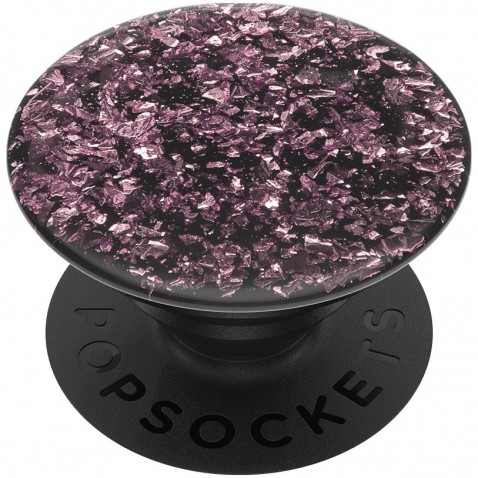 PopSockets PopGrip Gen.2, Foil Confetti Lilac, kousky fialové folie v pryskyřici