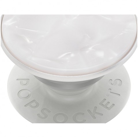 PopSockets PopGrip Gen.2, Acetate Pearl White, perleťový povrch