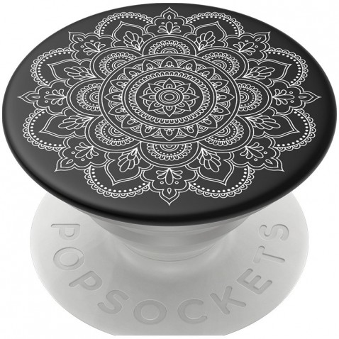PopSockets PopGrip Gen.2, Starlight Mandala, bílá mandala na černém podkladu