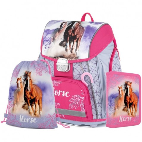 Školní aktovka Oxybag PREMIUM kůň 3dílný set