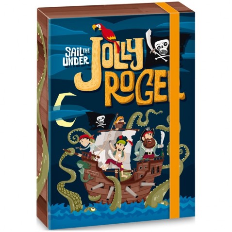 Box na sešity Pirát Jolly Roger A4