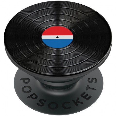 PopSockets PopGrip Gen.2, Backspin Aluminum 45 RPM, otáčecí (kuličkové ložisko), deska (LP