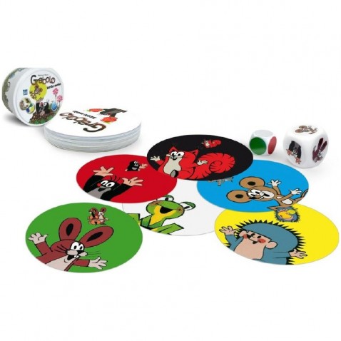 Grabolo Krtek společenská hra v plechové krabičce 9cm STRAGOO