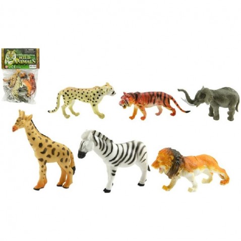 Zvířátka safari ZOO 6ks 10cm