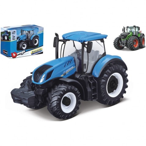 Traktor Bburago Fendt 1050 Vario/New Holland kov/plast 13cm 2 druhy