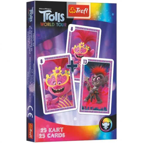 Černý Petr Trolls/Trollové společenská hra - karty