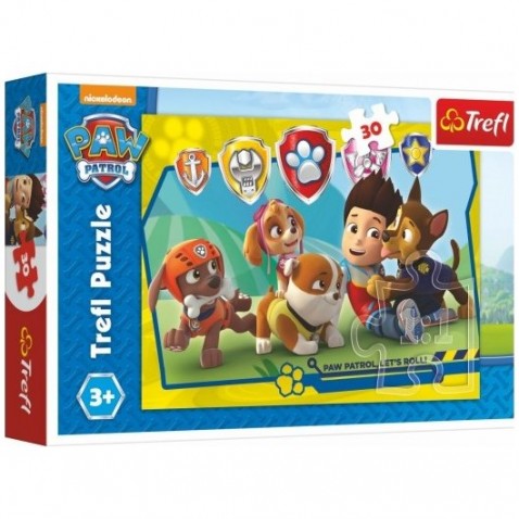 Puzzle Paw Patrol/Tlapková patrola Ryder a kamarádi 30 dílků