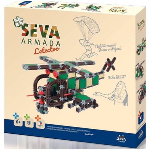 Stavebnice Seva Armáda letectvo plast 511 dílků