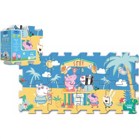 Trefl pěnové puzzle Prasátko Peppa 32x32 cm 8ks