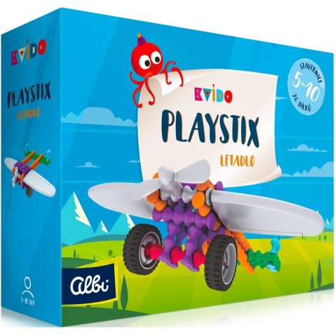 ALBI Kvído - Stavebnice Playstix - letadlo